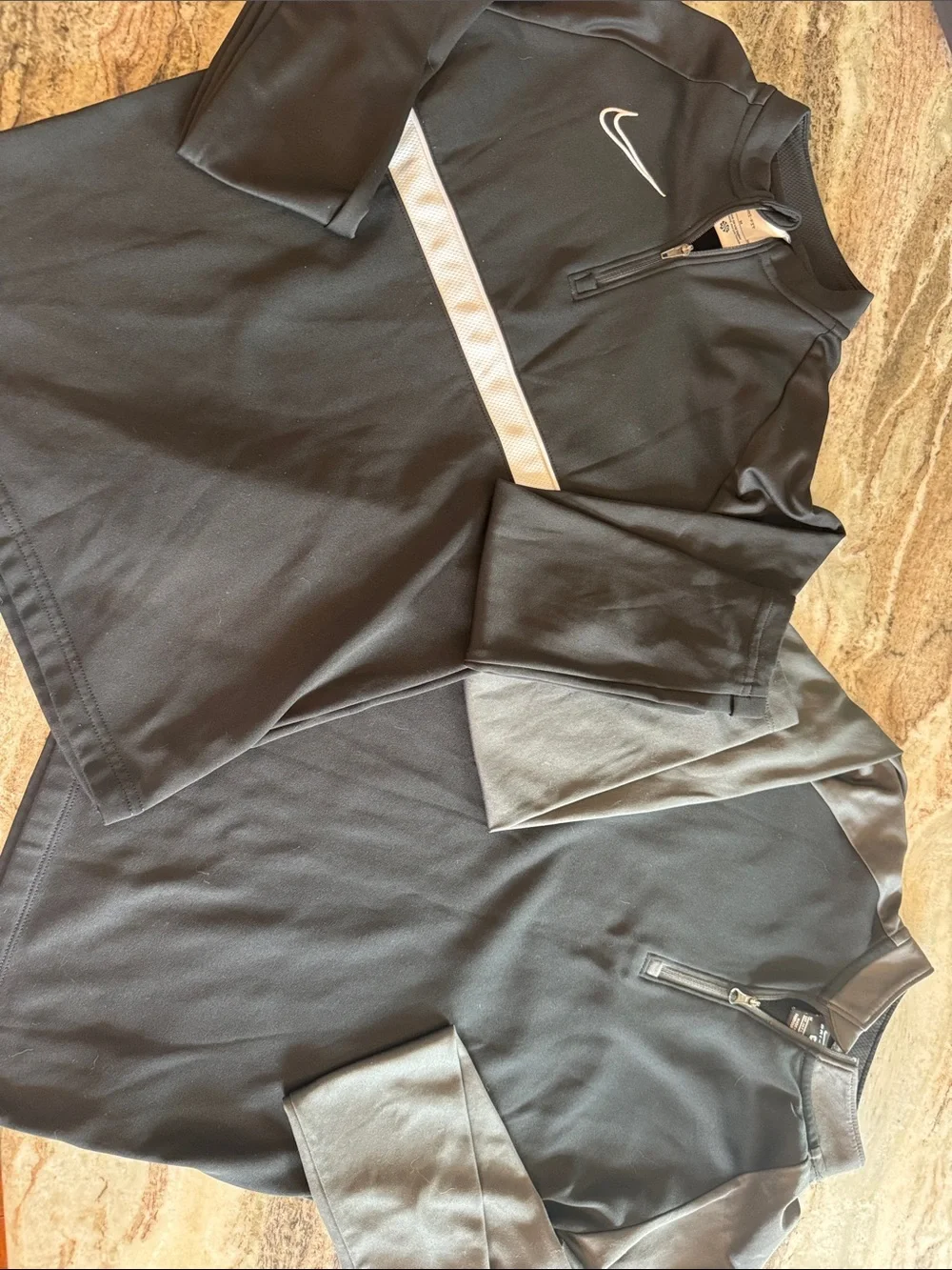Set of Nike Youth Black Long-Sleeve Quarter-Zips